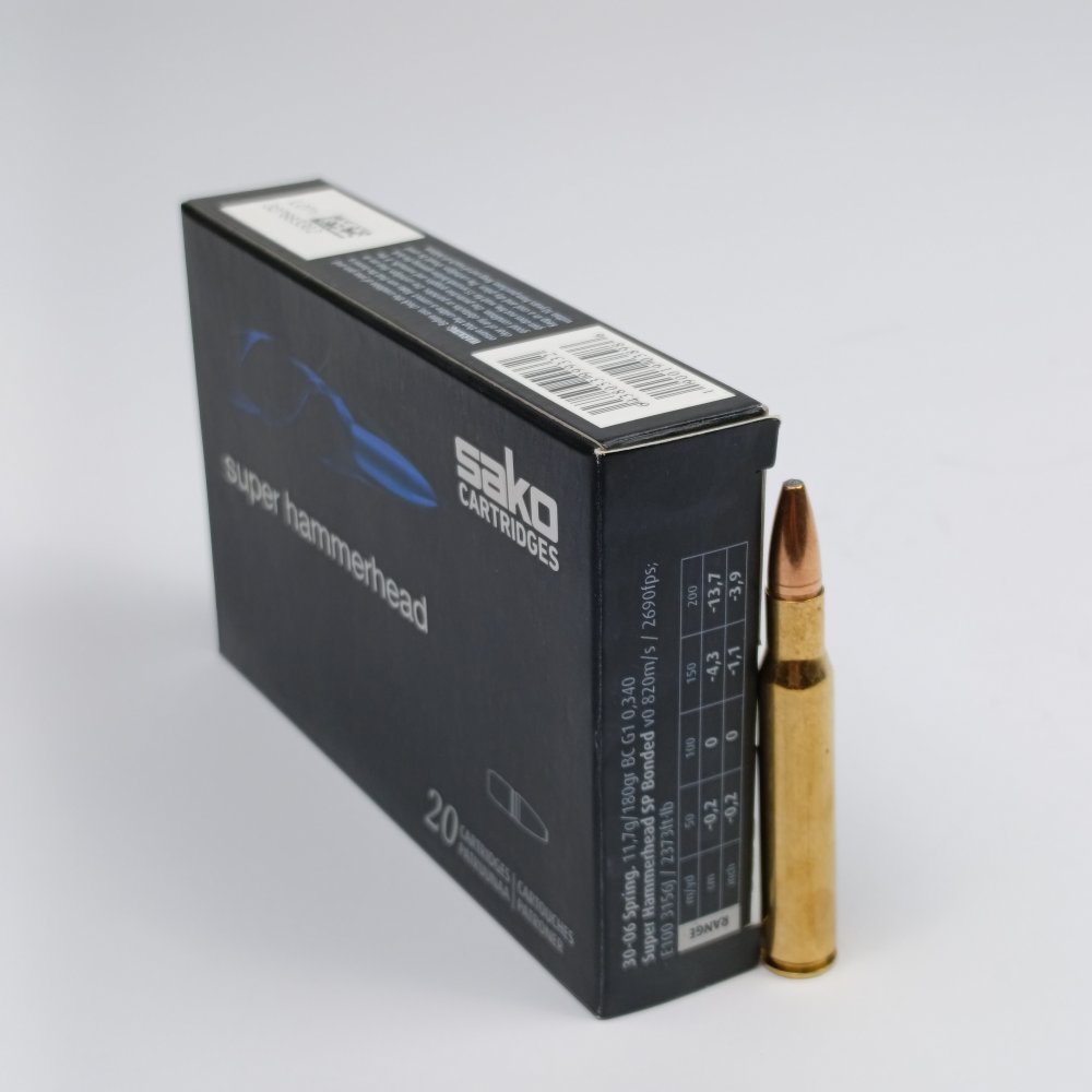Патроны 30-06 Sprg. Sako Hammerhead,11,7 гр. (Финляндия)
