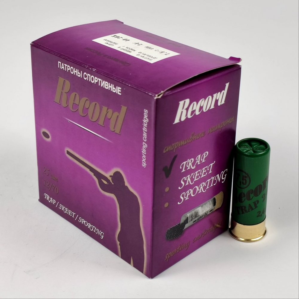 Патроны Record Sport к. 12x70 24 гр. №7,5