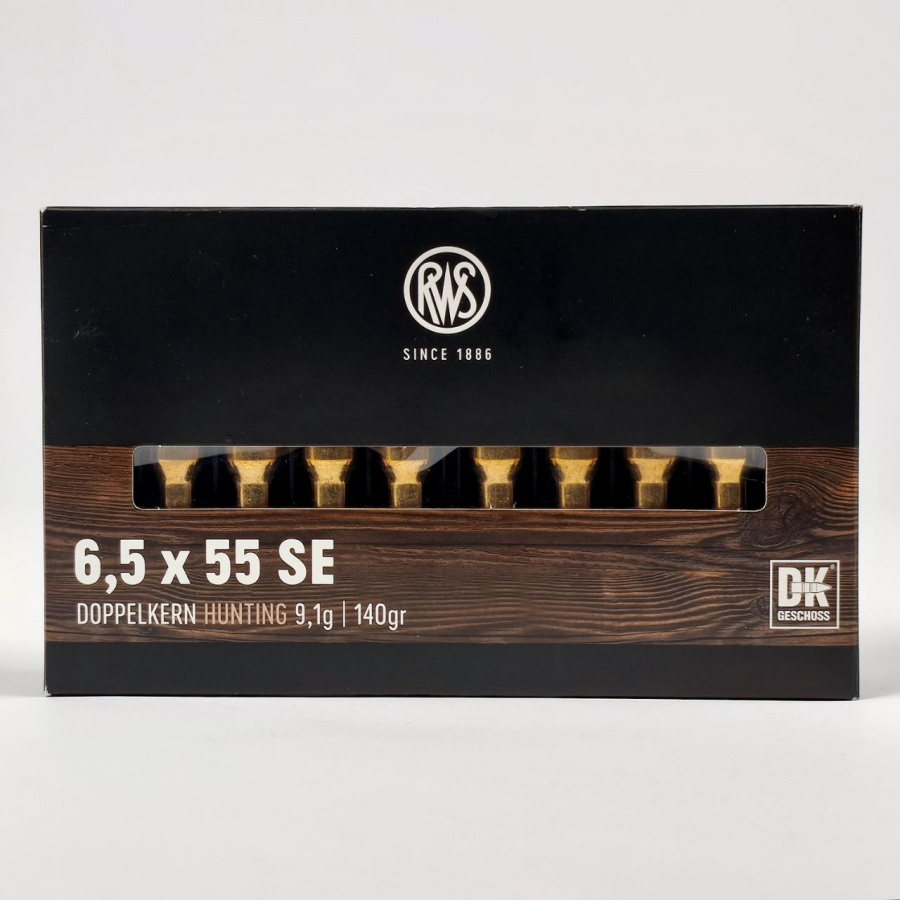 Патроны 6,5x55 SE RWS Doppelkem Hunting 9,1гр